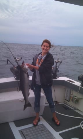 Guided Salmon Fishing on Lake Michigan