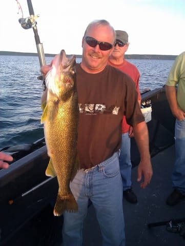Walleye fishing charter in Door County