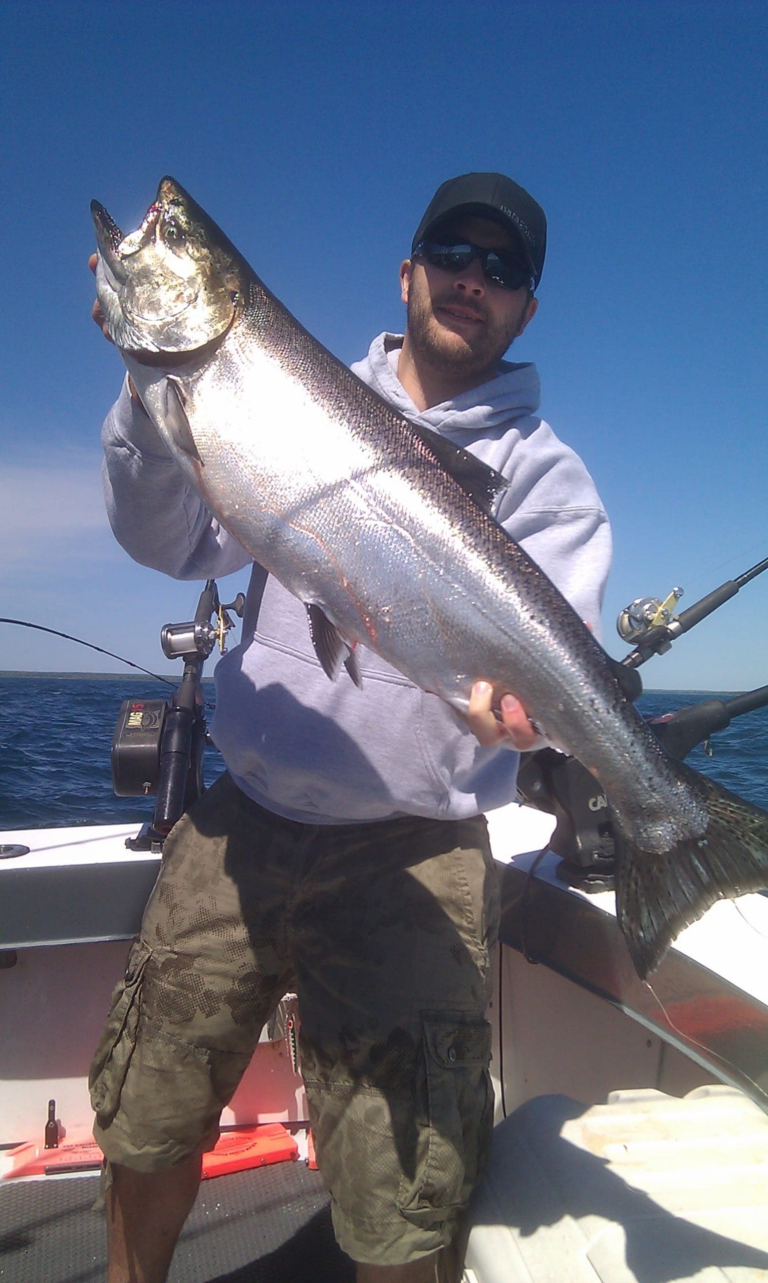 door county charter fishing for salmon