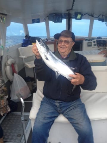 Steelhead fish caught during First Choice Charter fishing trip in Door County