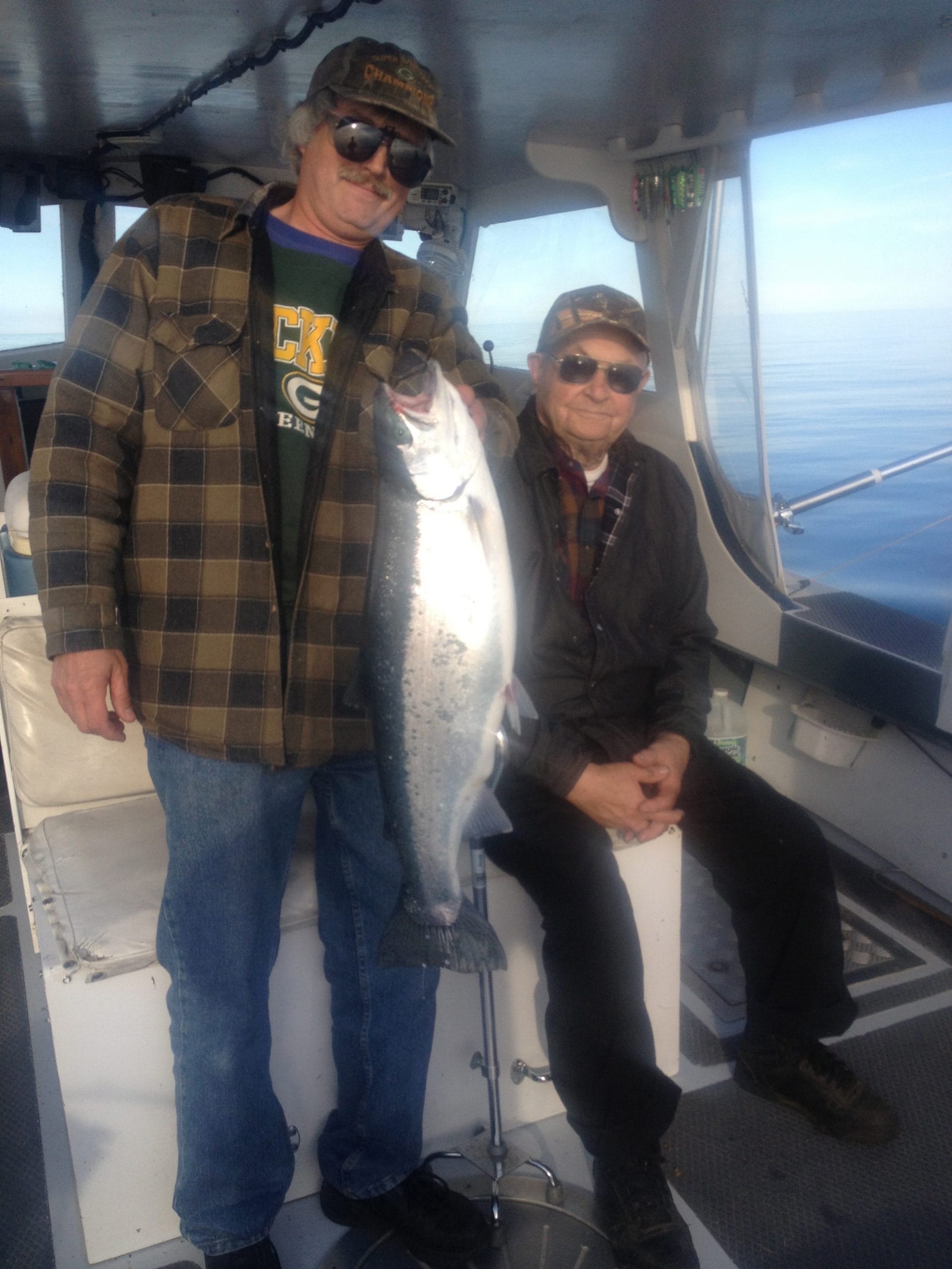 Steelhead charter fishing trip in Baileys Harbor, Door County