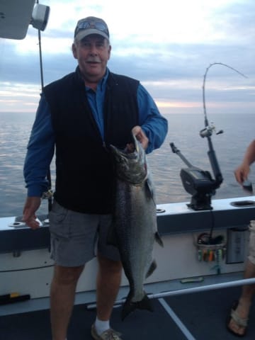 Salmon Fishing Charter from Baileys Harbor, Door County