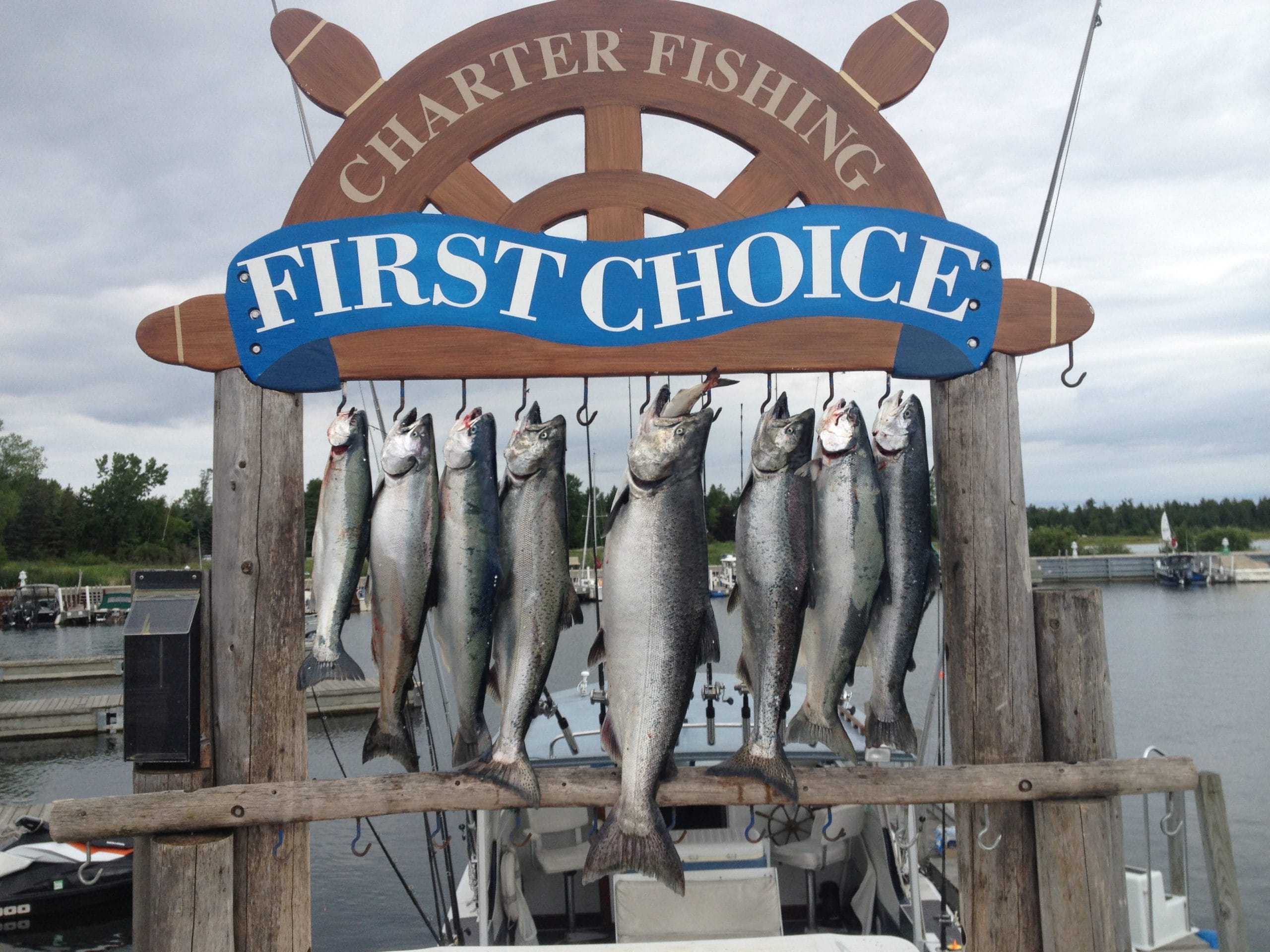 First Choice Charter Fishing for Monster Salmon and Steelhead