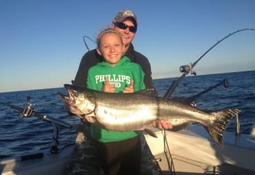 Salmon Charter Fishing Trip Door County Wisconsin